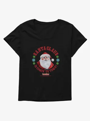 Santa Claus Is Comin' To Town! Womens T-Shirt Plus