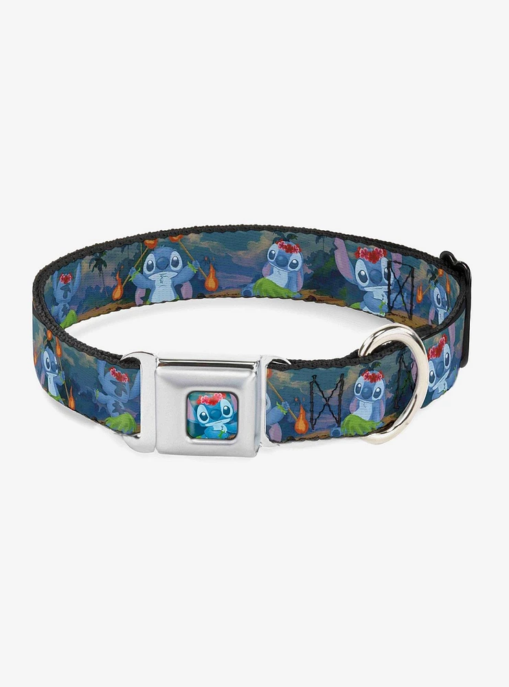 Disney Lilo & Stitch Hula Dance Seatbelt Buckle Dog Collar