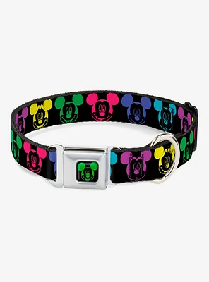 Disney Mickey Mouse Expressions Seatbelt Buckle Dog Collar
