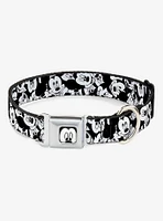 Disney Mickey Mouse Expressions Stacked Seatbelt Buckle Dog Collar