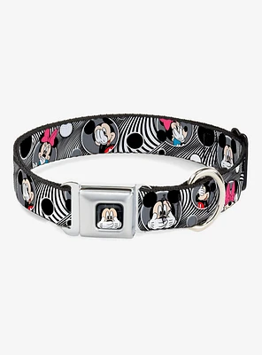 Disney Mickey Mouse Minnie Peek A Boo Seatbelt Buckle Dog Collar