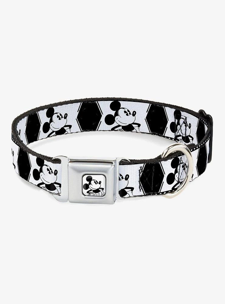 Disney Mickey Mouse Standing Pose Seatbelt Buckle Dog Collar