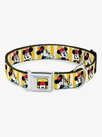 Disney Minnie Mouse Hat Poses Seatbelt Buckle Dog Collar