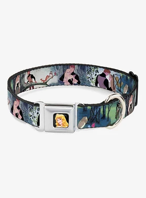 Disney Sleeping Beauty Woods Seatbelt Buckle Dog Collar