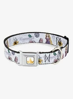 Disney Tangled Rapunzel Castle And Pascual Seatbelt Buckle Dog Collar