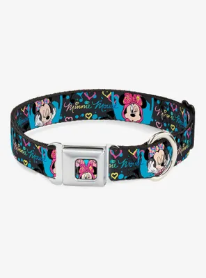 Disney Minnie Mouse Hoody Headphone Poses Seatbelt Buckle Dog Collar