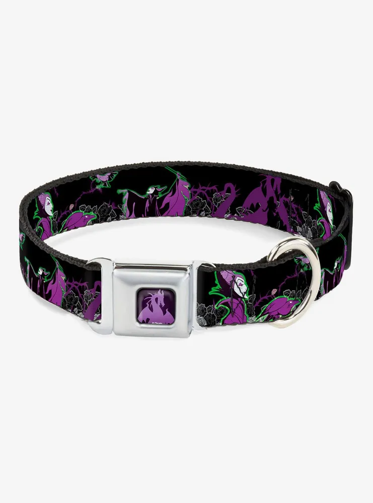 Disney Sleeping Beauty Maleficent Diablo Seatbelt Buckle Dog Collar