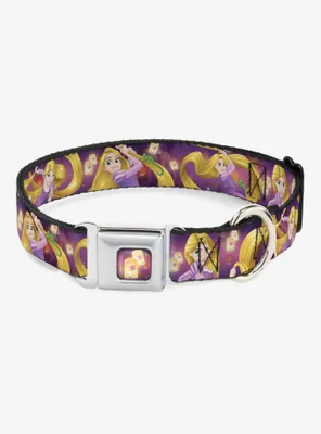 Disney Tangled Rapunzel Pascal Lights Seatbelt Buckle Dog Collar