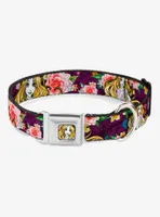 Disney Tangled Rapunzel Poses Seatbelt Buckle Dog Collar