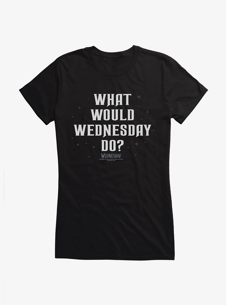 Wednesday What Would Do? Girls T-Shirt