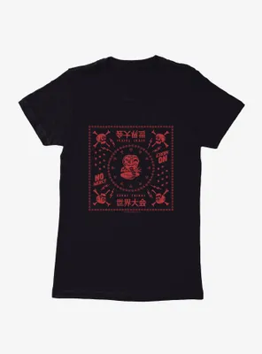 Cobra Kai Snake No Mercy Sekai Taikai Womens T-Shirt