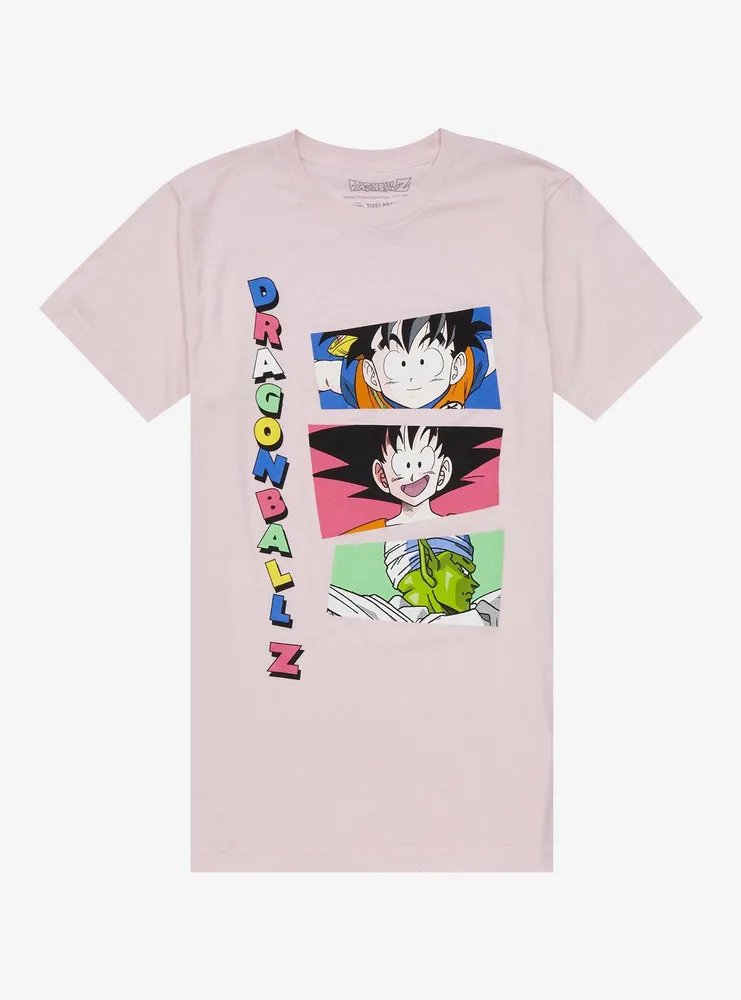Dragon Ball Z Trio Pink Panel T-Shirt