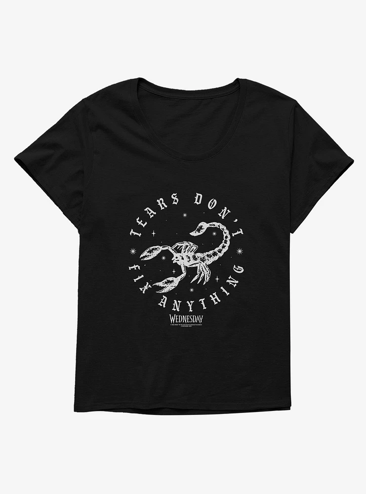 Wednesday Tears Don't Fix Anything Girls T-Shirt Plus