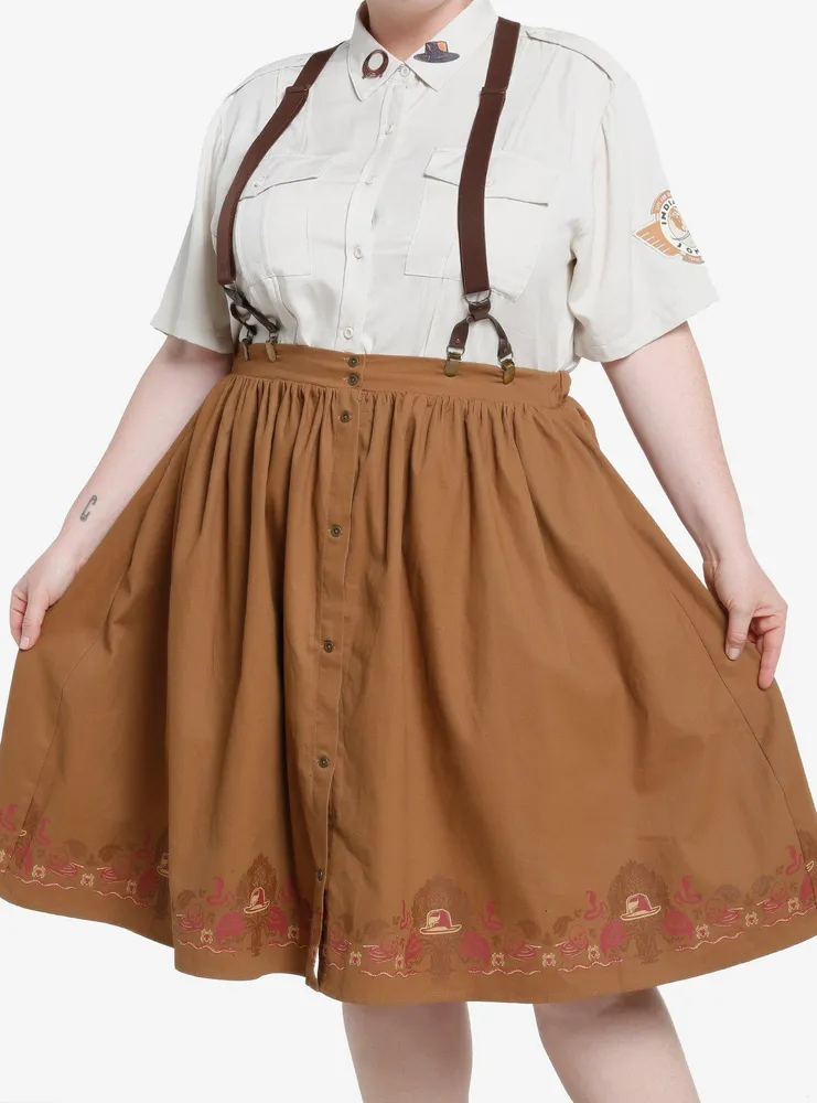 Hot Topic Her Universe Indiana Jones Icons Suspender Retro Skirt