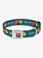 Disney Pixar Cars 3 Lightning Mcqueen Cruz Ramirez Seatbelt Buckle Dog Collar