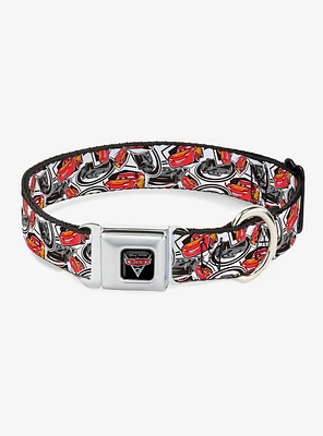 Disney Pixar Cars 3 Lightning Mcqueen Storm Jackson Seatbelt Buckle Dog Collar