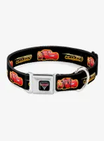 Disney Pixar Cars 3 Lightning Mcqueen Pose Bolt Seatbelt Buckle Pet Collar