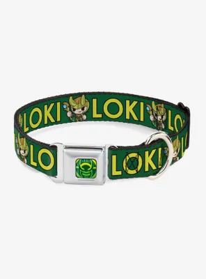 Marvel Loki Kawaii Standing Seatbelt Buckle Pet Collar
