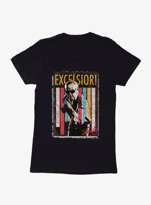 Stan Lee Universe Excelsior! Stripes Womens T-Shirt