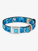 Disney Frozen Character Poses Seatbelt Buckle Pet Collar