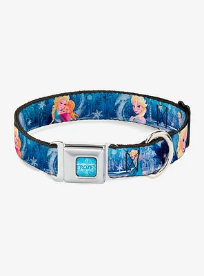 Disney Frozen Elsa The Snow Queen Seatbelt Buckle Pet Collar