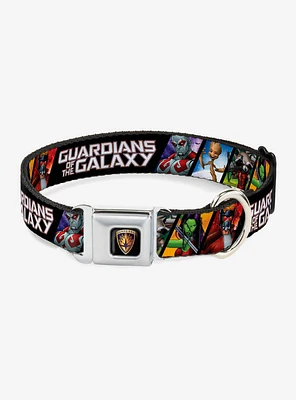 Marvel Guardians Of The Galaxy 5 Character Pose Seatbelt Buckle Pet Collar