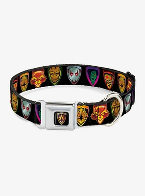 Marvel Guardians Of The Galaxy Badge 5 Character Seatbelt Buckle Pet Collar