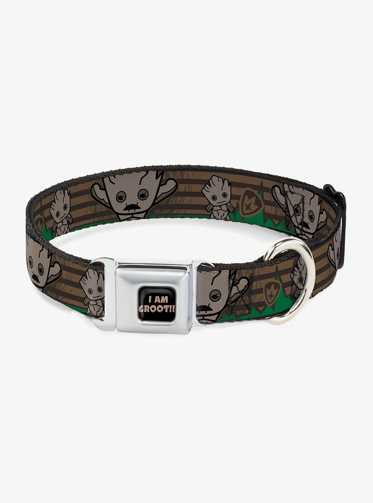 Marvel Guardians Of The Galaxy Kawaii Groot 2 Seatbelt Buckle Pet Collar