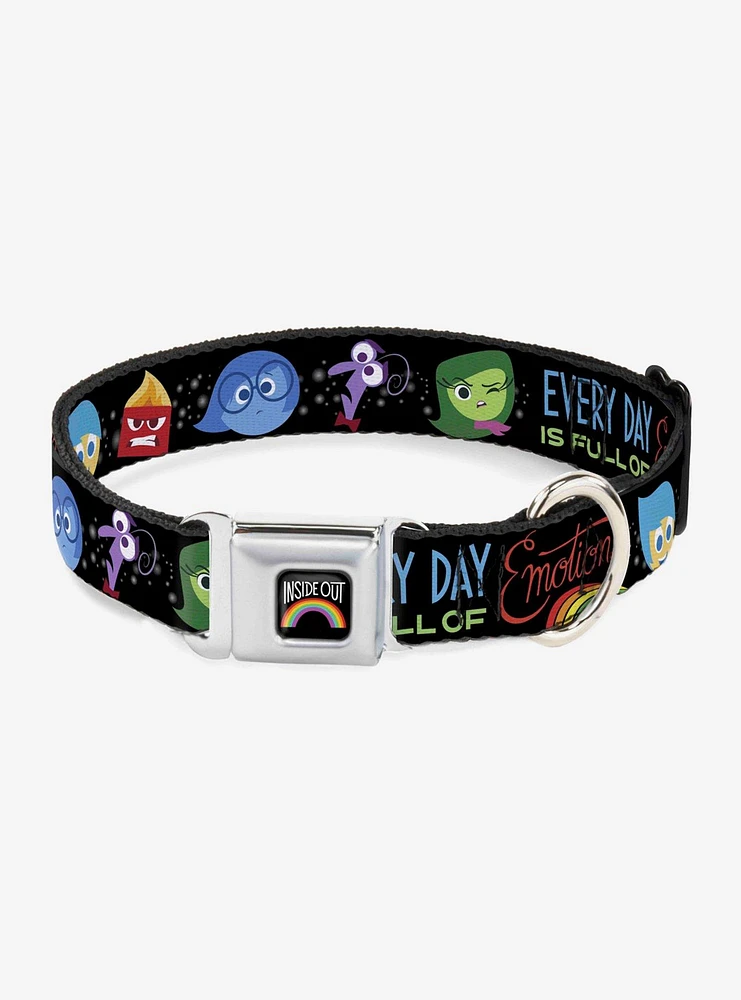 Disney Pixar Inside Out Emotion Expressions Every Day Is Full Of Emotions Seatbelt Buckle Pet Collar