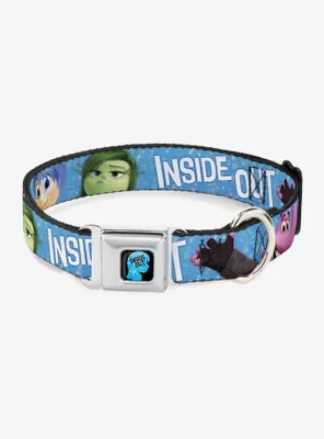 Disney Pixar Inside Out 6 Character Pose Seatbelt Buckle Pet Collar