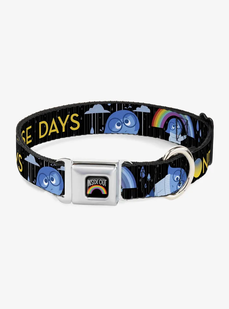 Disney Pixar Inside Out Joy Poses Rain One Of Those Days Seatbelt Buckle Pet Collar