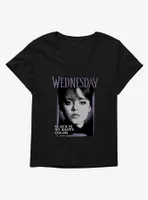 Wednesday Black Is My Happy Color Womens T-Shirt Plus