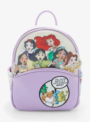 Disney Princesses Comic Art Mini Backpack - BoxLunch Exclusive