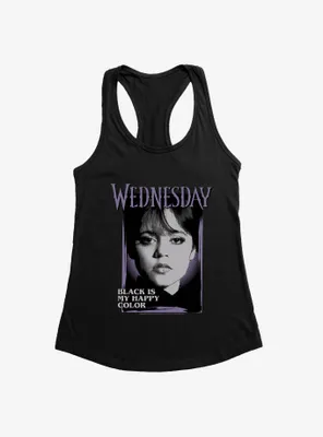 Wednesday Black Is My Happy Color Womens Tank Top