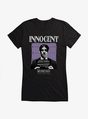 Wednesday Innocent Gomez Mug Shot Girls T-Shirt