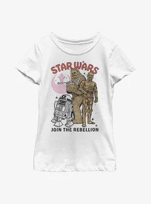 Star Wars Join The Rebellion Youth Girls T-Shirt