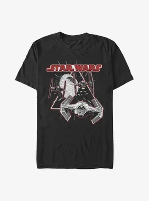 Star Wars Tie Fighter Battle T-Shirt