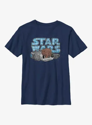 Star Wars Chewie Cartoon Youth T-Shirt