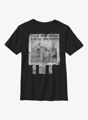 Star Wars Have You Seen These Droids? Youth T-Shirt