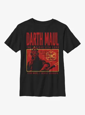 Star Wars Maul Horror Box Youth T-Shirt
