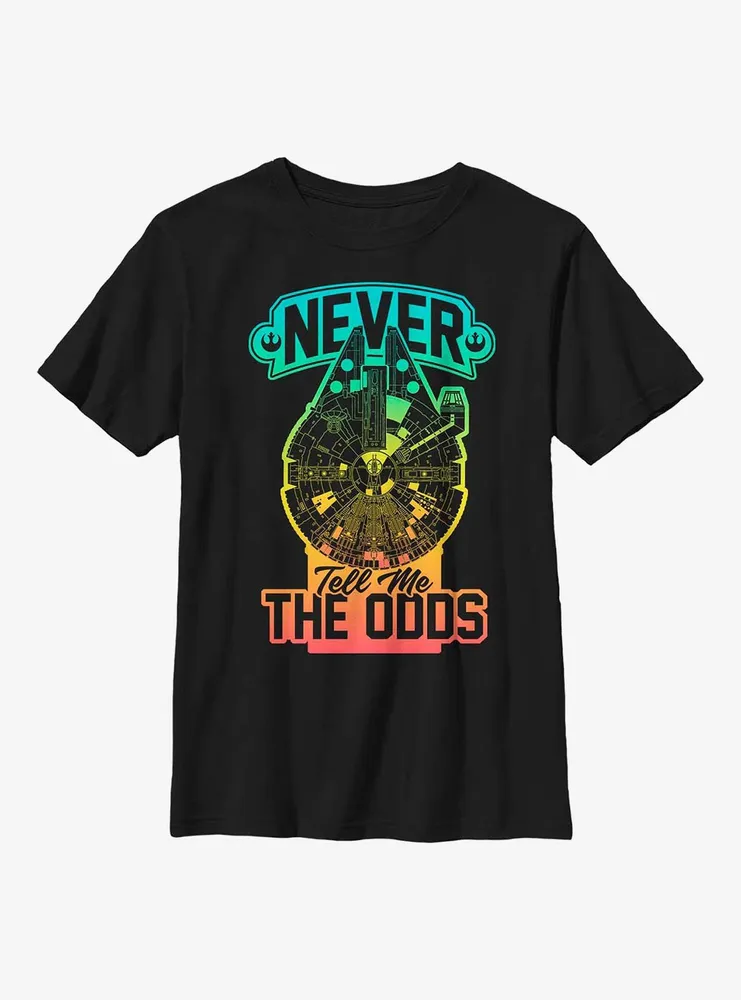 Star Wars Never Tell Odds Youth T-Shirt