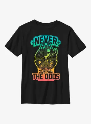 Star Wars Never Tell Odds Youth T-Shirt