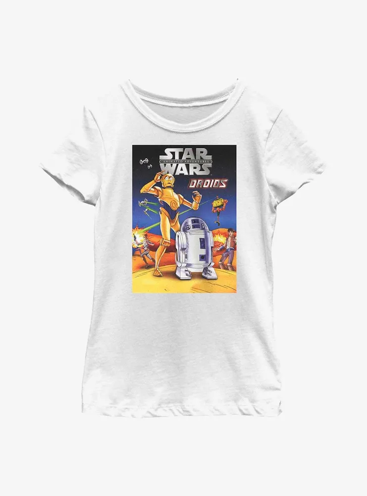 Star Wars Animated Droids Youth Girls T-Shirt