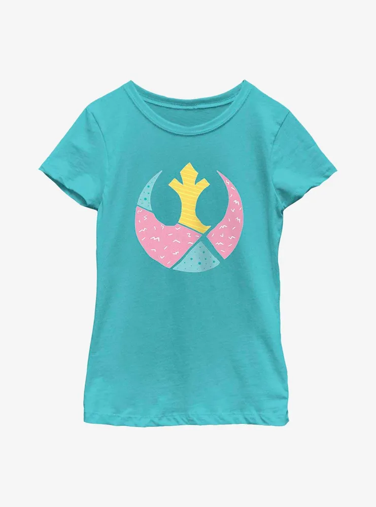 Star Wars Geometric Shaped Rebel Symbol Youth Girls T-Shirt