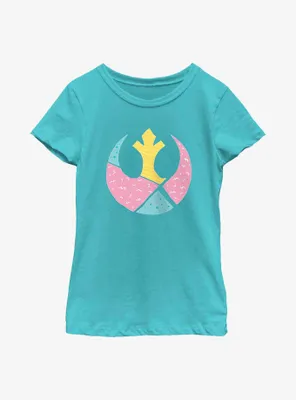 Star Wars Geometric Shaped Rebel Symbol Youth Girls T-Shirt