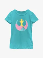 Star Wars Geometric Shaped Rebel Symbol Youth Girls T-Shirt