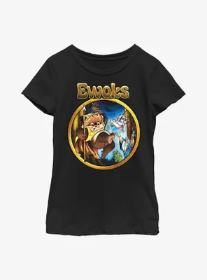 Star Wars Wicket Cartoon Ewoks Youth Girls T-Shirt