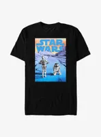 Star Wars Droid Stroll C-3PO & R2-D2 Poster T-Shirt