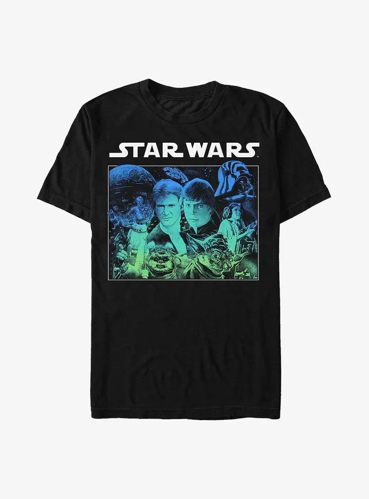 Star Wars Starry Poster T-Shirt