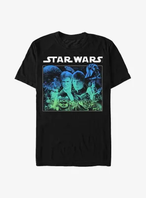 Star Wars Starry Poster T-Shirt